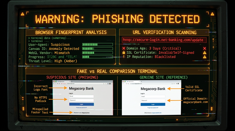 Phishing warning for DrugHub Market fake sites