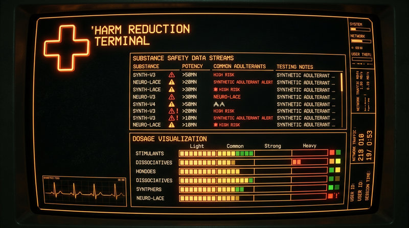 Harm reduction policies documented on DrugHub platform