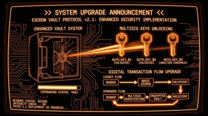 Escrow system upgrade on DrugHub Market security research