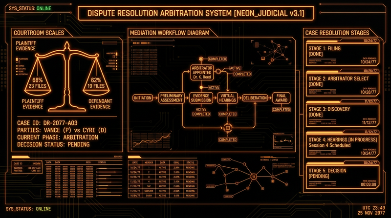 DrugHub Market dispute resolution and arbitration system
