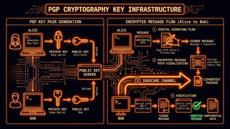 DrugHub Market PGP key infrastructure and cryptographic verification